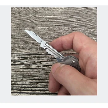 Mini Kniv Nøglering Udendørs Kniv Multifunktionelle Folde Kniv i Rustfrit Stål Frugt Kniv Nedrivning Hurtig Kniv edc Værktøj