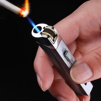 Mini Metal slibeskive Butan Lighter Gas Roller Lettere 1300 C Cigarettænder Rygning Tilbehør i Mænds Og Kvinders Gaver