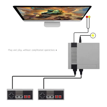Mini TV-Spil Konsol Retro 8 Bit-Afspiller, Konsol videospil Indbygget 620 Klassiske Spil Understøtter TV-Udgang Børns Gave