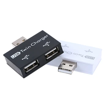 Mini-USB-Hub til 2-Port Oplader Hub Adapter mode Nye USB-Splitter til Telefonen, Tablet-Computer