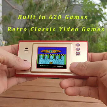 Mini Video Spil 8 Bit Bærbare Håndholdte spillekonsol Bygget i 620 Retro-Spil 2,5 tommer Klassiske Spil-Stationen TV Connect