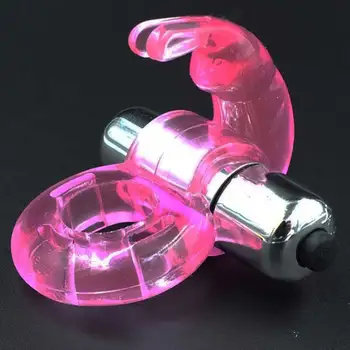 Mini rabbit cock ring Vibrerende Kraftfuld Vibrator forsinke Ejakulation penis ring voksen sex legetøj til mænd klitoris Vibration for Par