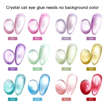 MissCheering 8ml Blinkende Cat Eye-Serien Gel Nail Art Nail Polish Soak Off Poly Nail Art Gel UV Gel Lak Hurtig Tørring TSLM1