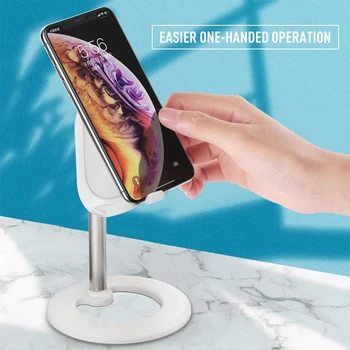 Mobiltelefon Dovne Holder Spejl Justerbar Cell Phone Clip bordholderen Hjem Bærbare Mount Beslag til Android IOS-Smartphones