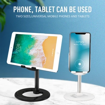 Mobiltelefon Dovne Holder Spejl Justerbar Cell Phone Clip bordholderen Hjem Bærbare Mount Beslag til Android IOS-Smartphones
