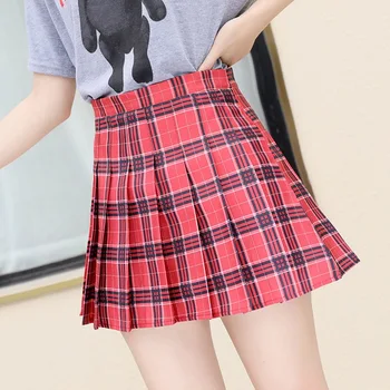 Mode 2021 Kawaii Sommeren Kvinder Nederdele med Høj Talje søde Søde Pige Plisseret Nederdel koreansk Stil Mini Nederdele til Kvinder