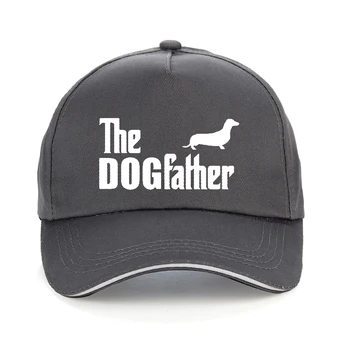 Mode DEN DOGFATHER Gravhund Pølse Dog Funny Humor Trykt Baseball cap Brand Mænd og kvinder snapback justerbar hat