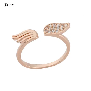 Mode Elegant 585 Guld Farve Forgyldt Smykker Ring Syntetisk Cubic Zirconia for Kvinder Dejlig Romantisk Party Gave