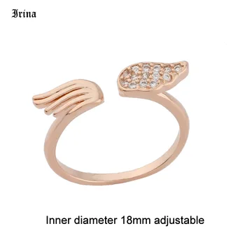 Mode Elegant 585 Guld Farve Forgyldt Smykker Ring Syntetisk Cubic Zirconia for Kvinder Dejlig Romantisk Party Gave