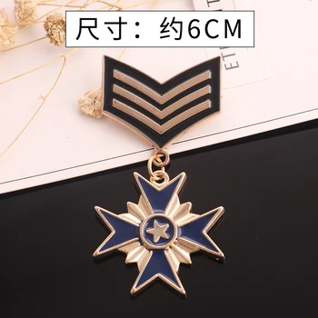 Mode broche breastpin Order of Merit college hæren rang af metal badges applikation til tøj HAN-2685