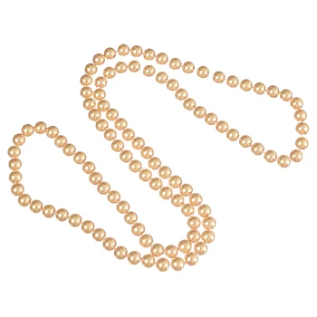 Mode gul kunstige shell charms perler runde 10mm perler til gør det selv-kvinder halskæde smykker at gøre 36 tommer MY4190