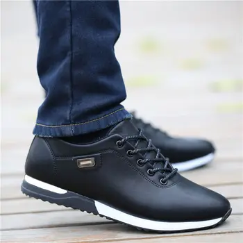 Mode mænd-sko, til mænd bløde såler læder paneler sko, sneakers, all-match mand sko herre sko sko luksus sneakers