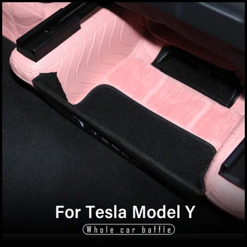 Modely Kuffert Boot Baffel For Tesla Model Y 2021 Tilbehør Baffel Kuffert Partition Dele Bil Hale Boks Opbevaring Baffel Model Y