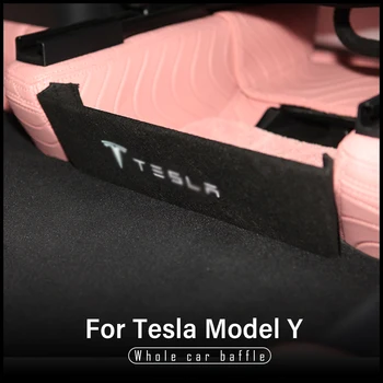 Modely Kuffert Boot Baffel For Tesla Model Y 2021 Tilbehør Baffel Kuffert Partition Dele Bil Hale Boks Opbevaring Baffel Model Y