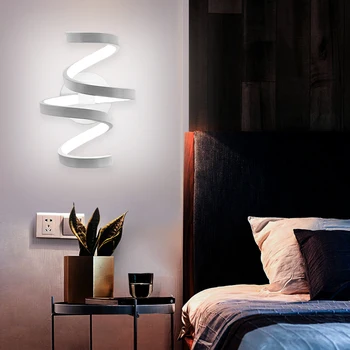 Moderne 85-240V LED-Væg Lys Hjem Sengen Midtergangen Belysning Soveværelse Stue Trapper Dekorative Kunst Lampe