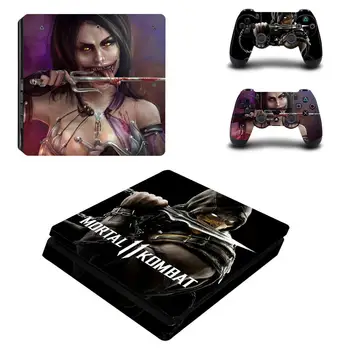 Mortal Kombat Fuld Dækning PS4 Slank Klistermærker Play station 4 Skin Sticker Til PlayStation 4 PS4 Slim Konsol & Controller Skind