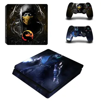 Mortal Kombat Fuld Dækning PS4 Slank Klistermærker Play station 4 Skin Sticker Til PlayStation 4 PS4 Slim Konsol & Controller Skind