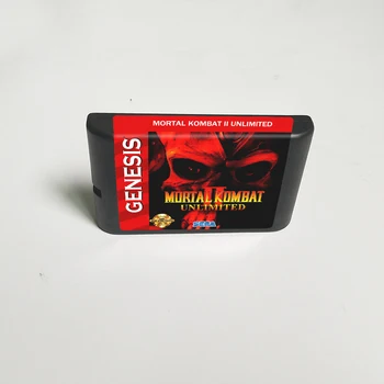 Mortal Kombat II Ubegrænset - 16 Bit MD Game Card til Sega Megadrive Genesis spillekonsol, Patron