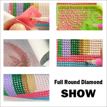 Mosaik 5D Diy Diamant Broderi Maleri Bor Harpiks Fuld Landskab Diamant Håndarbejde 3D Cross Stitch Kits Hjem Wall Stickers