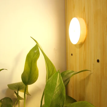 Motion Sensor LED Nat Lys USB-Genopladelige energibesparende Soveværelse Trapper Intelligente Krop Induktion Lampe Varmt Lys