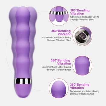 Multi-speed G Spot Vagina Vibrator AV Stick Klitoris Stimulator Massageapparat Voksen Erotisk Vibrerende Butt Plug Sex Legetøj til Kvinder
