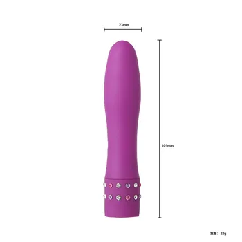 Multispeed Diamant Bullet Vibrator Dildo, G-Spot Massager sexlegetøj til Kvinde Kvinde 105X23mm EK-Nyt