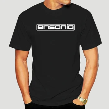 Mænd T-Shirt Ensoniq t-Shirt Hvid på Sort t-shirts Kvinder T-Shirt-1616D