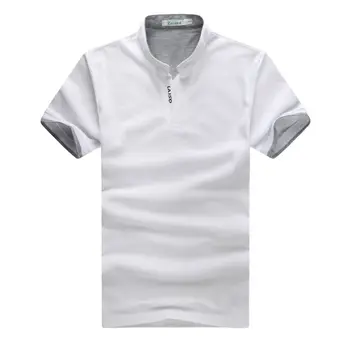 Mænds Polo Shirt 2021 Nye sommerkjole Stå Krave Reparation Krop Shirt til Mænd Casual Sort Polo-Shirt, mænds T-Shirt Korte Ærmer