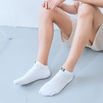 Mænds korte sokker af bomuld sommeren Usynlige ankel mode Hit salg udeblivelse Masser 5 par høje tendens sokker Nyheder komfortable