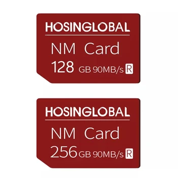 NM-kort, 64 GB / 128 GB / 256 GB, 90 MB / s, for Mate 20 Pro / Mate 20 X / P30, med Nano-Hukommelse USB-3.1 kortlæser