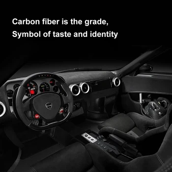 NY Bil Mærkat Passer til Audi A5 A4 B8 Carbon Fiber Trim Cup Indehaveren Dekorativ Ramme Decal Cover Sticker Bil Styling Tilbehør