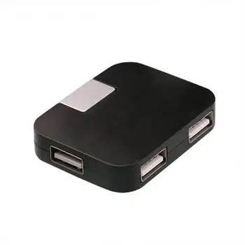 NYE USB-Drejelig 4 Porte USD2.0 datakabel Hub Splitter med U Disk for Bil, Bærbar PC for Xiaomi Mi5 Mi6, Huawei, Samsung