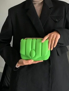 NYE Væve Flap Tasker Mode Håndtasker Skulder Kvinder Square Crossbody Taske PU Læder Messenger Designer Taske Kvindelige