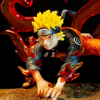 Naruto Shippuden Kyuubi Naruto Action Figur Samling Model Animationsfilm Toy Figuur Kinderen Geschenken