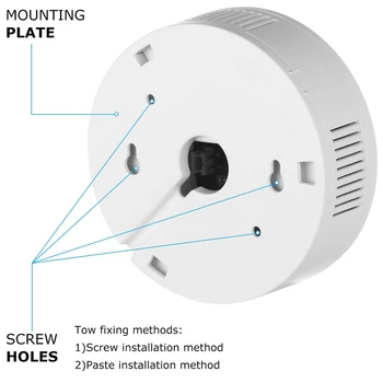 Natural Gas Detektor WiFi Naturlige Gas Alarm Propan Monitor Til Hjemmet Køkken Autocamper, Trailer Gas Lækage Sensor Metan Butangas