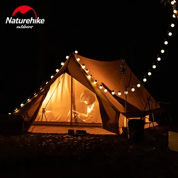 Naturehike 3-4 Person, Familie Telt Udendørs Udhæng Stort Rum Telt Vandtæt Bomuld For Camping Vandreture, Picnic Rejse NH20ZP003