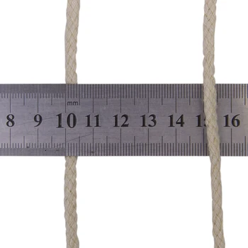 Naturlige Bomuld Flettet Snor Reb Håndværk Macrame Håndværker Draw String 5mm