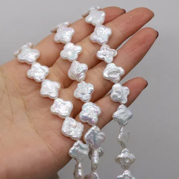 Naturlige Ferskvands Perle Beaded Barok Blomme Løse Perler Til Smykker at Gøre DIY-Halskæde, Armbånd, Øreringe og Tilbehør 13X14mm