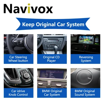 Navivox Bil Android-Radio Til BMW X1 E84 Multimedie-Afspiller 2009-GPS-Navigation, Bluetooth, Wifi CIC Rat Kontrol