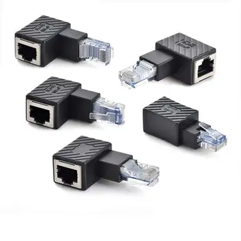 Netværk Udvidelse Adapter RJ45 Ethernet-Adapter Op Ned Venstre Højre Vinklet 90 Grader 8P8C FTP UTP STP Mandlige og Kvindelige Ethernet Lan