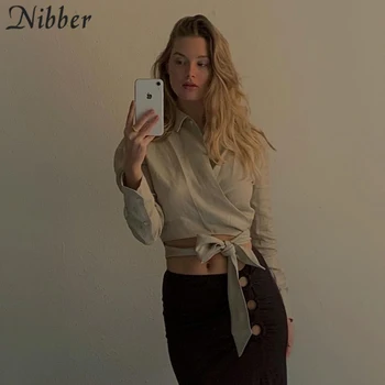 Nibber Sommer Ny Brun Nederdel Elastisk Talje Hule Folder Split-Design Sexet Casual Og Elegant Egnet Til Temperament Kvinder