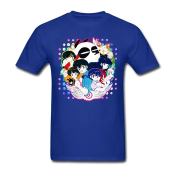 Nibun-ingen-Ichi Ranma T-Shirt med Korte Ærmer til Mænd T-shirts Populære Elastisk Bomuld 3XL i T-Shirts