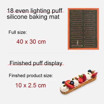 Non Stick Bagning Mat Ovn Ark Liner Pad For Cookie - /Brød/ /Kiks/Puff/Eclair Perforeret Silikone Wienerbrød Værktøj Bagning Mat