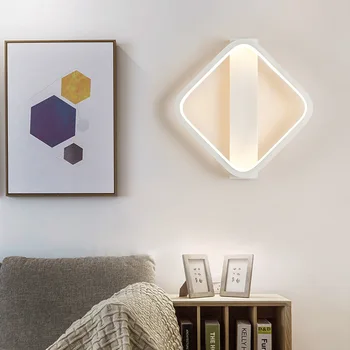 Nordisk 16W LED væglampe Enkelt og Moderne Kreativitet Soveværelse sengelampe, Væg Sconce Stue Aluminium Metal væglampe