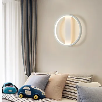 Nordisk 16W LED væglampe Enkelt og Moderne Kreativitet Soveværelse sengelampe, Væg Sconce Stue Aluminium Metal væglampe