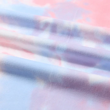 Nu Er Samlet Udskrivning Brev Mønster Nye Tie Dye T-Shirt Kvindelige Sommeren Japan, Koreanske Casual Løs Harajuku Streetwear Stil Toppe