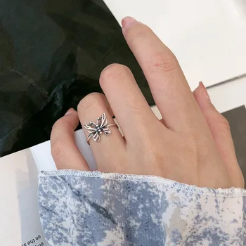Ny Charmerende Butterfly Finger Ring for Kvinder Vintage Boho Forrygende Party Ringe Gotisk Punk Smykker Gaver til Piger