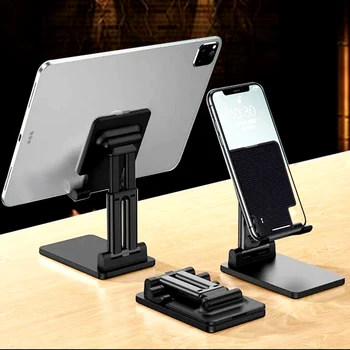 Ny Justerbar Stationær Tablet-pc Holder tabelcelle Sammenklappelig Udvide Support Mobiltelefon Holder Stand Til iphone, ipad 11 xiaomi