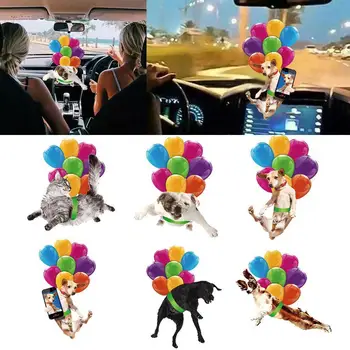 Ny Mode Sød Hund, Bil Hængende Ornament med Farverige Ede Kan Spejle 6 Model For Bilen Vælge Vedhæng Ballon L5P8