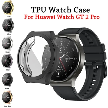 Ny Mode TPU Tilfældet for Huawei ur GT 2 Pro soft Forgyldt All-Around Skærm Protektor dække kofanger Tilfælde